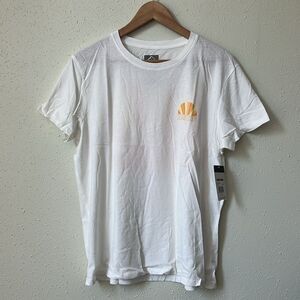 New Reef White T-Shirt with Colorful Graphic Size M